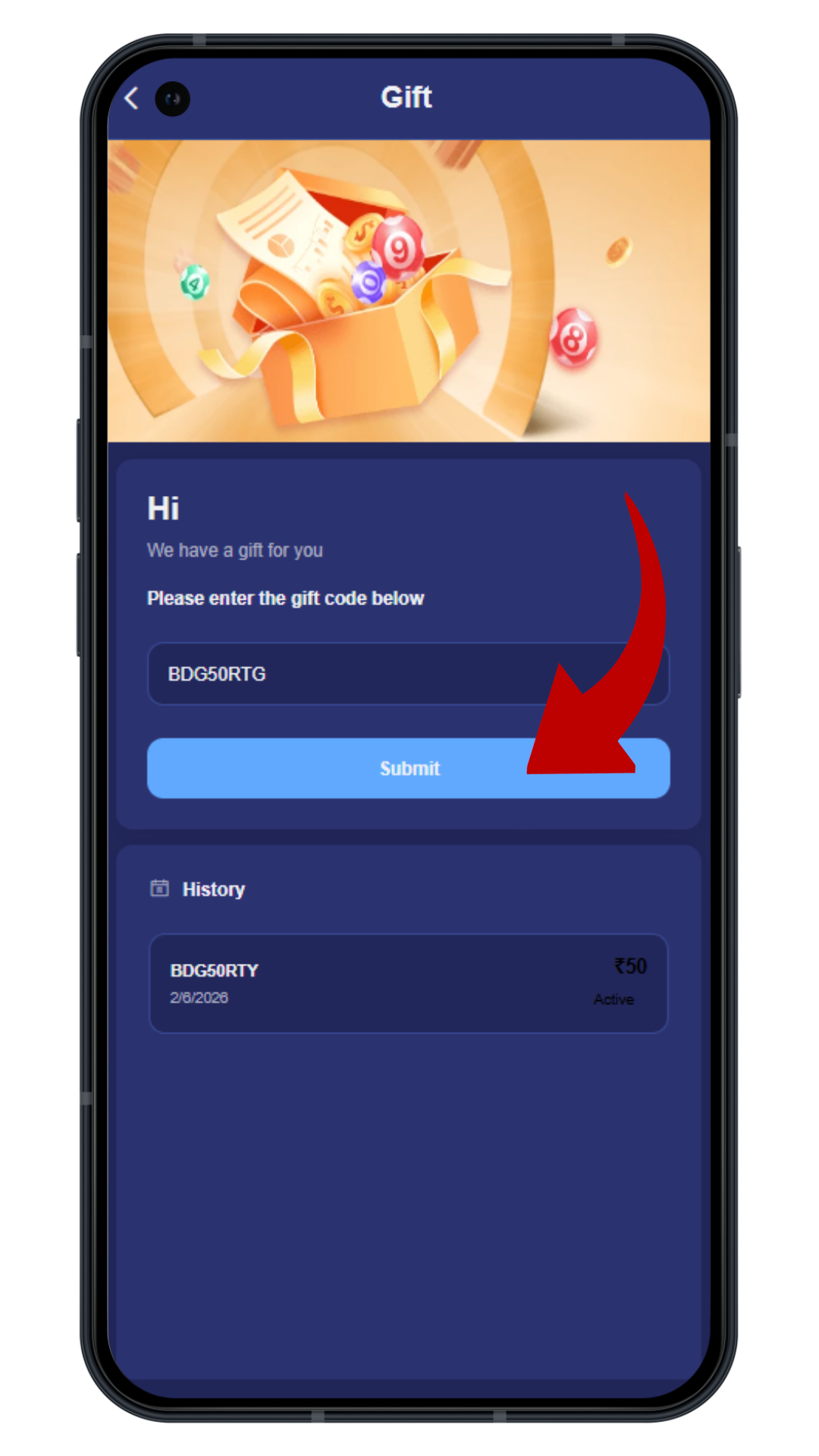 Tiranga Game Gift Code